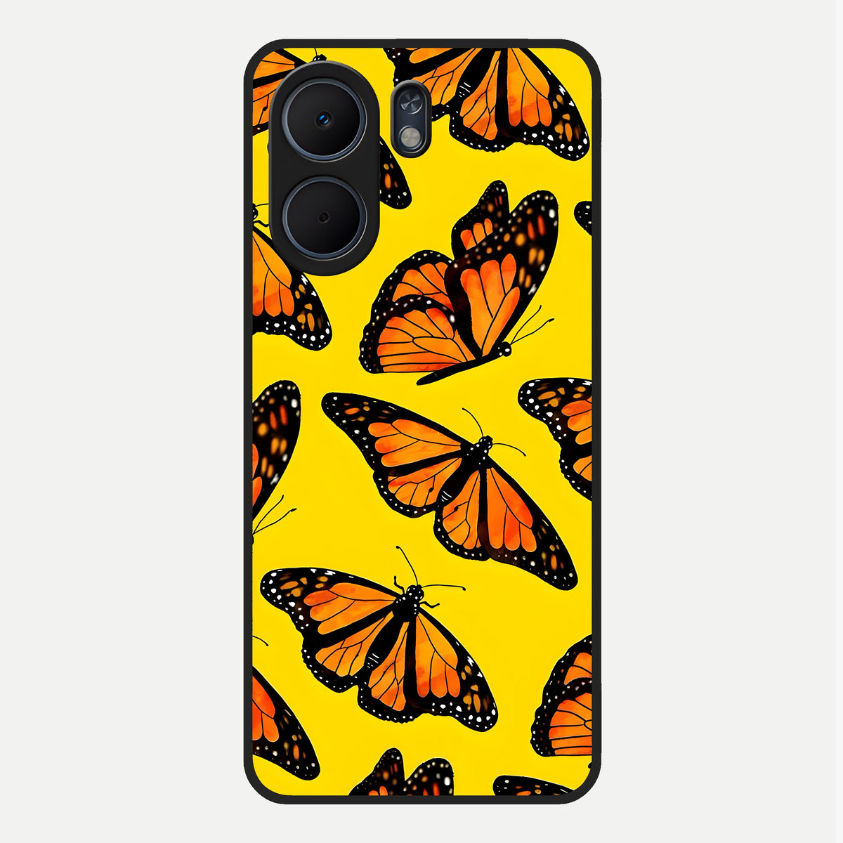  Golden Wing Flight Glass Case For Oppo A5x 5G back cover – full design glossy printed glass finish