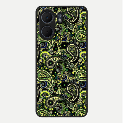  Green Lemon Glass Case For Oppo A5x 5G back cover – full design glossy printed glass finish