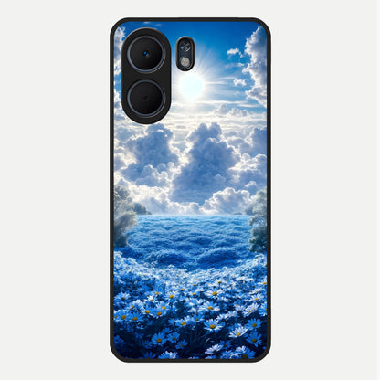  Heavenly Daisy Horizon Glass Case For Oppo A5x 5G back cover – full design glossy printed glass finish