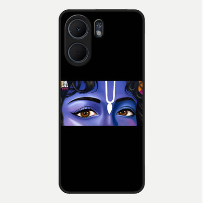  Krishna Eye Glass Case For Oppo A5x 5G back cover – full design glossy printed glass finish