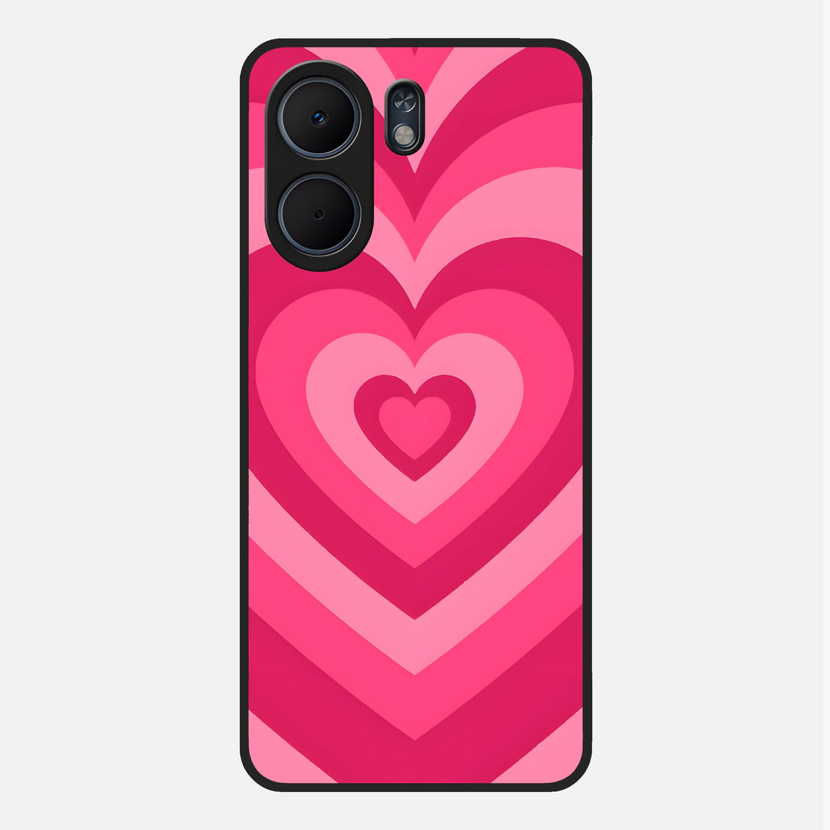  Layered Love Hearts Glass Case For Oppo A5x 5G back cover – full design glossy printed glass finish
