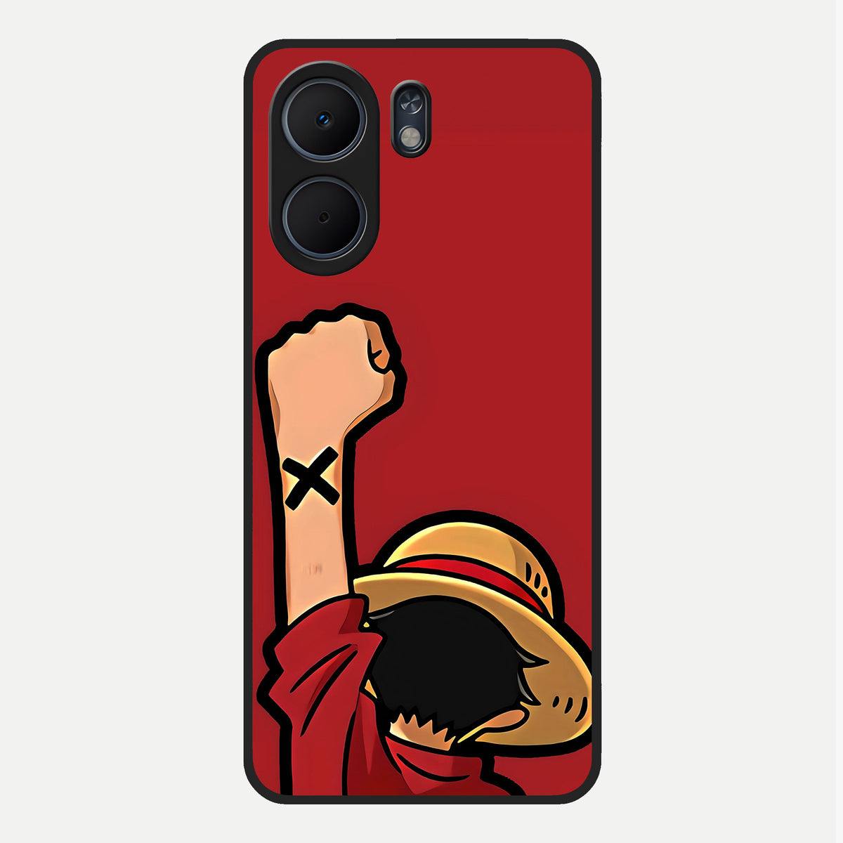  Luffy X Spirit Glass Case For Oppo A5x 5G back cover – full design glossy printed glass finish