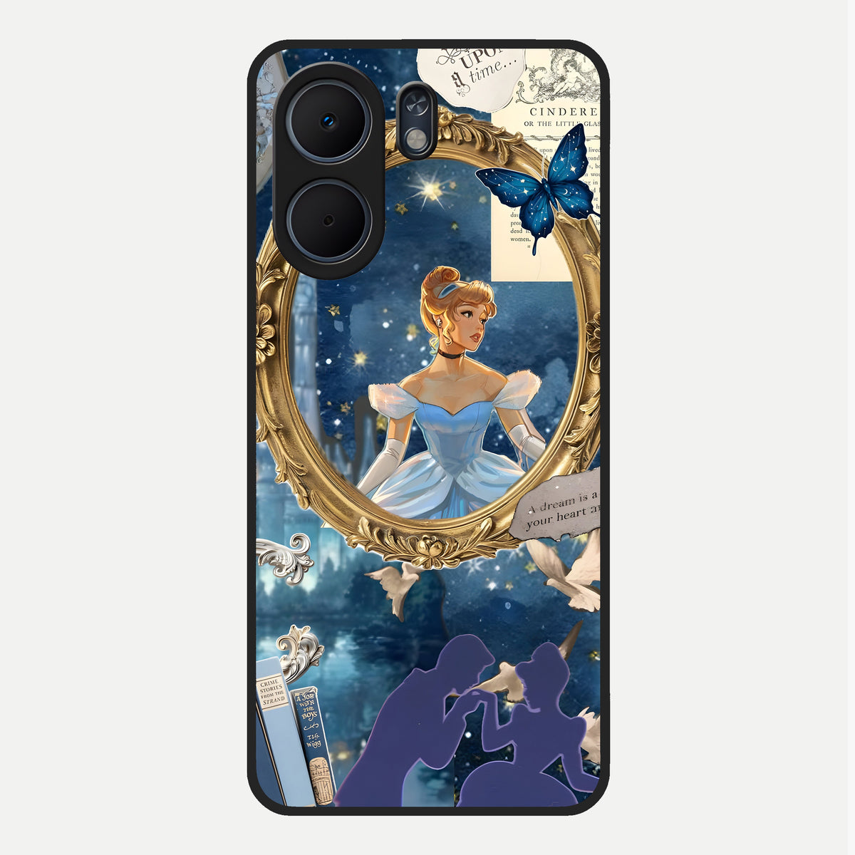  Midnight Queen Glass Case For Oppo A5x 5G back cover – full design glossy printed glass finish