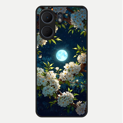  Moonlit Blossom Dream Glass Case For Oppo A5x 5G back cover – full design glossy printed glass finish