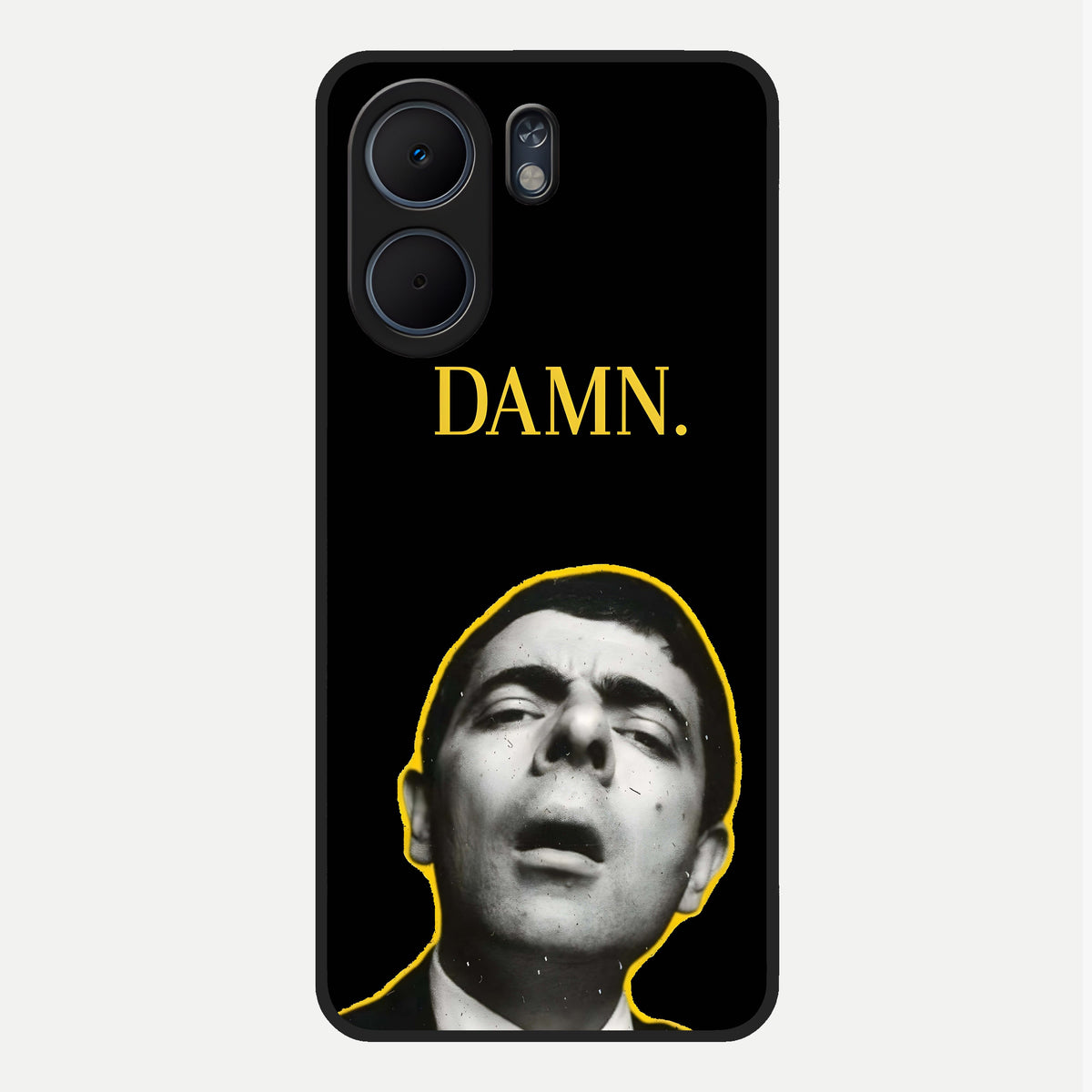  Mr Bean Damn Glass Case For Oppo A5x 5G back cover – full design glossy printed glass finish