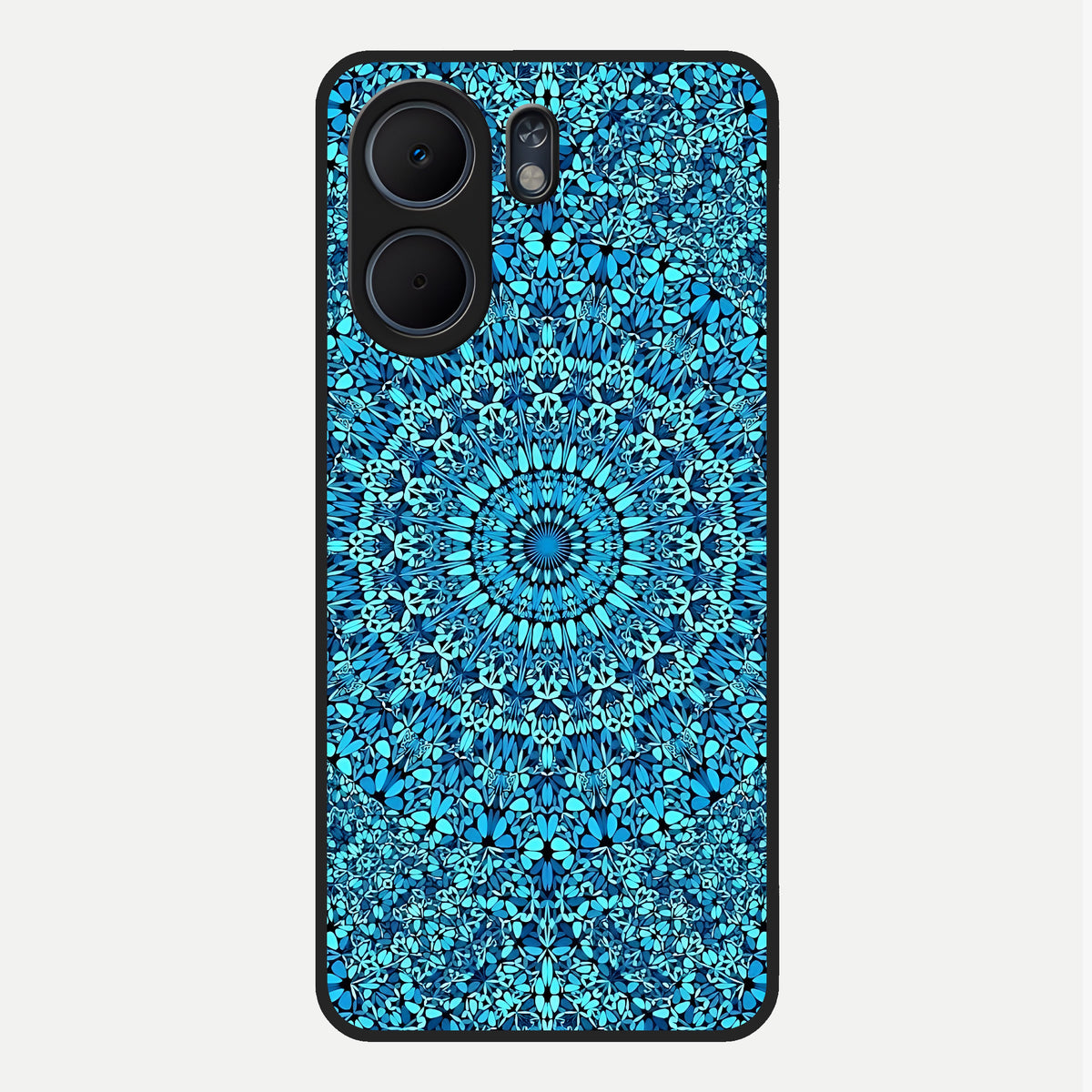  Ocean Bloom Mandala Glass Case For Oppo A5x 5G back cover – full design glossy printed glass finish