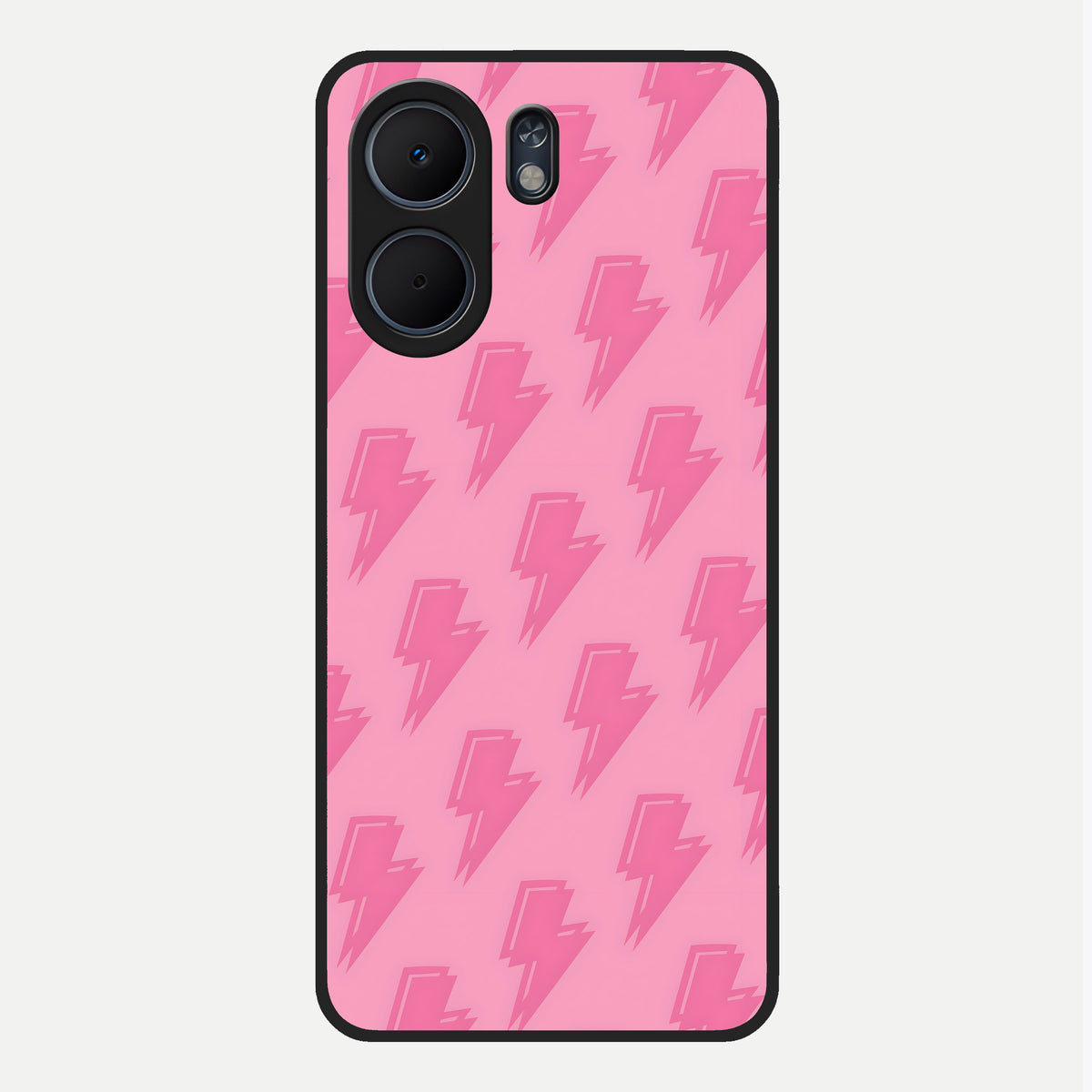  Pink Moo Magic Glass Case For Oppo A5x 5G back cover – full design glossy printed glass finish