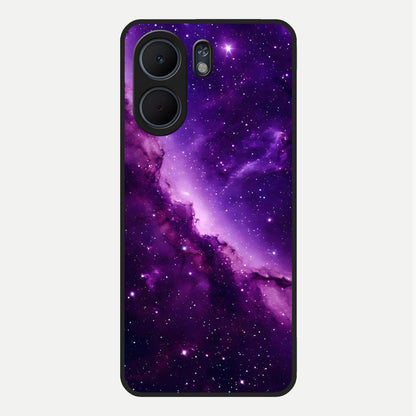  Purple Shade Sky Glass Case For Oppo A5x 5G back cover – full design glossy printed glass finish