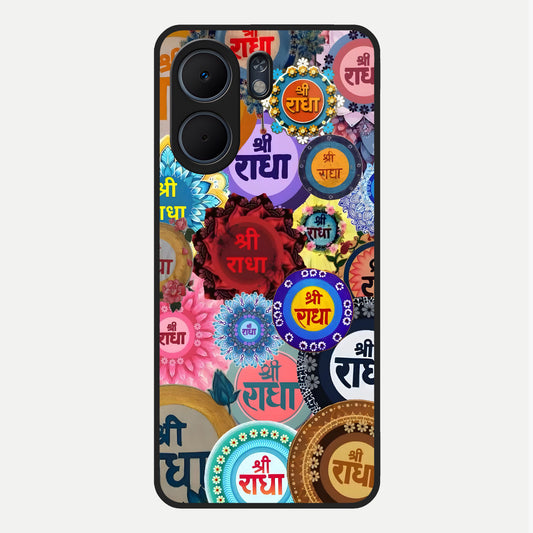  Radha Divine Bloom Glass Case For Oppo A5x 5G back cover – full design glossy printed glass finish