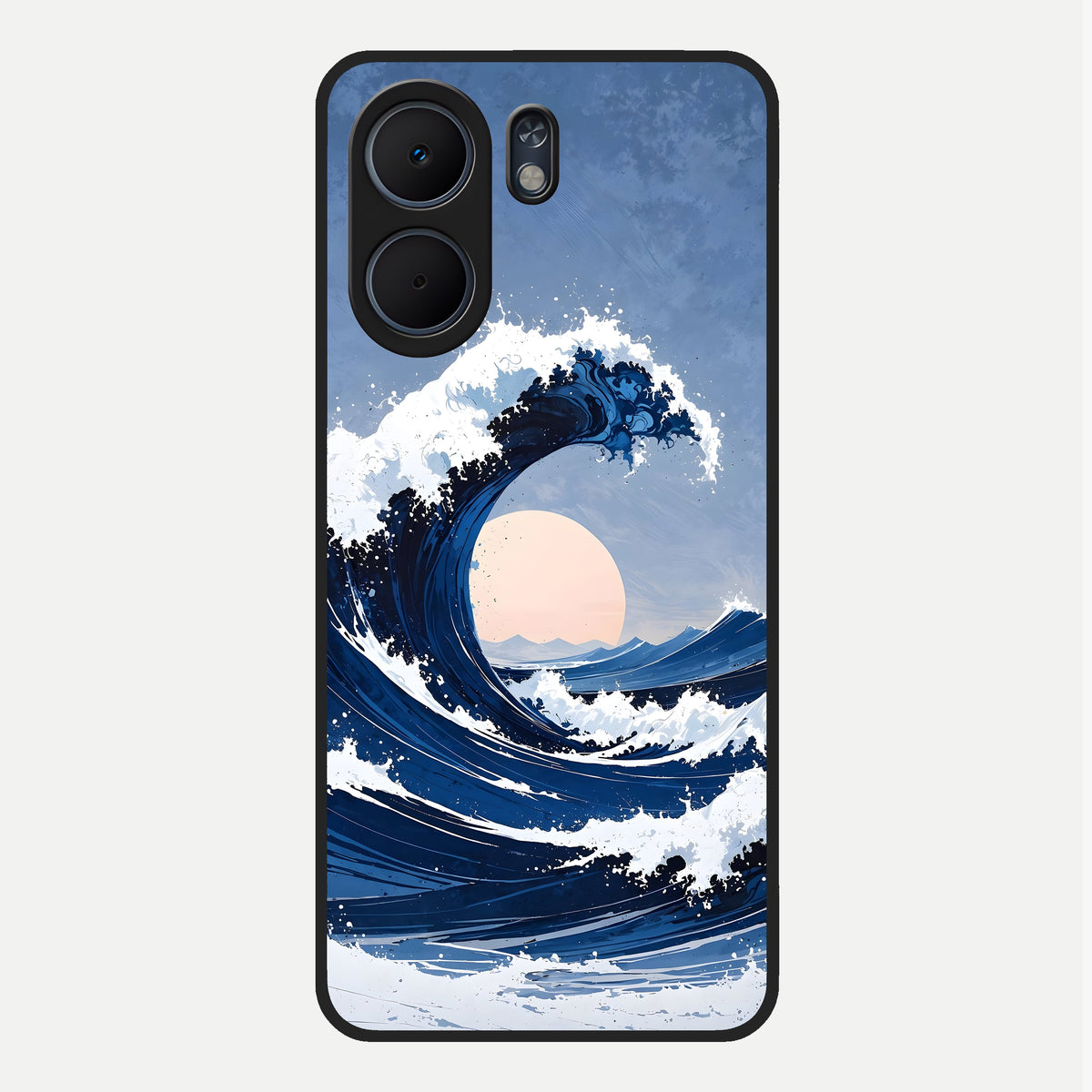  Rising Tide Power Glass Case For Oppo A5x 5G back cover – full design glossy printed glass finish