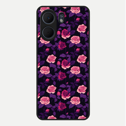  Rose Garden Twilight Glass Case For Oppo A5x 5G back cover – full design glossy printed glass finish