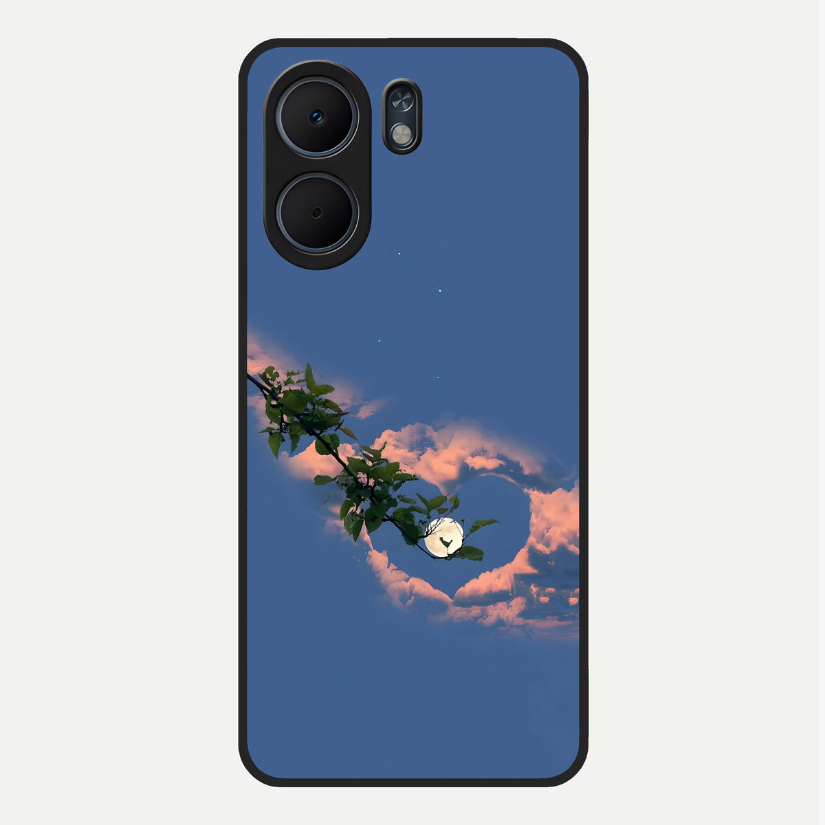  Sky Under Tree Glass Case For Oppo A5x 5G back cover – full design glossy printed glass finish