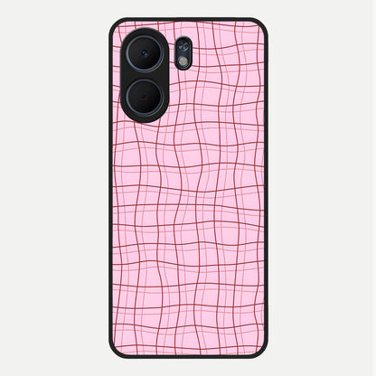  Soft Grid Bliss Glass Case For Oppo A5x 5G back cover – full design glossy printed glass finish