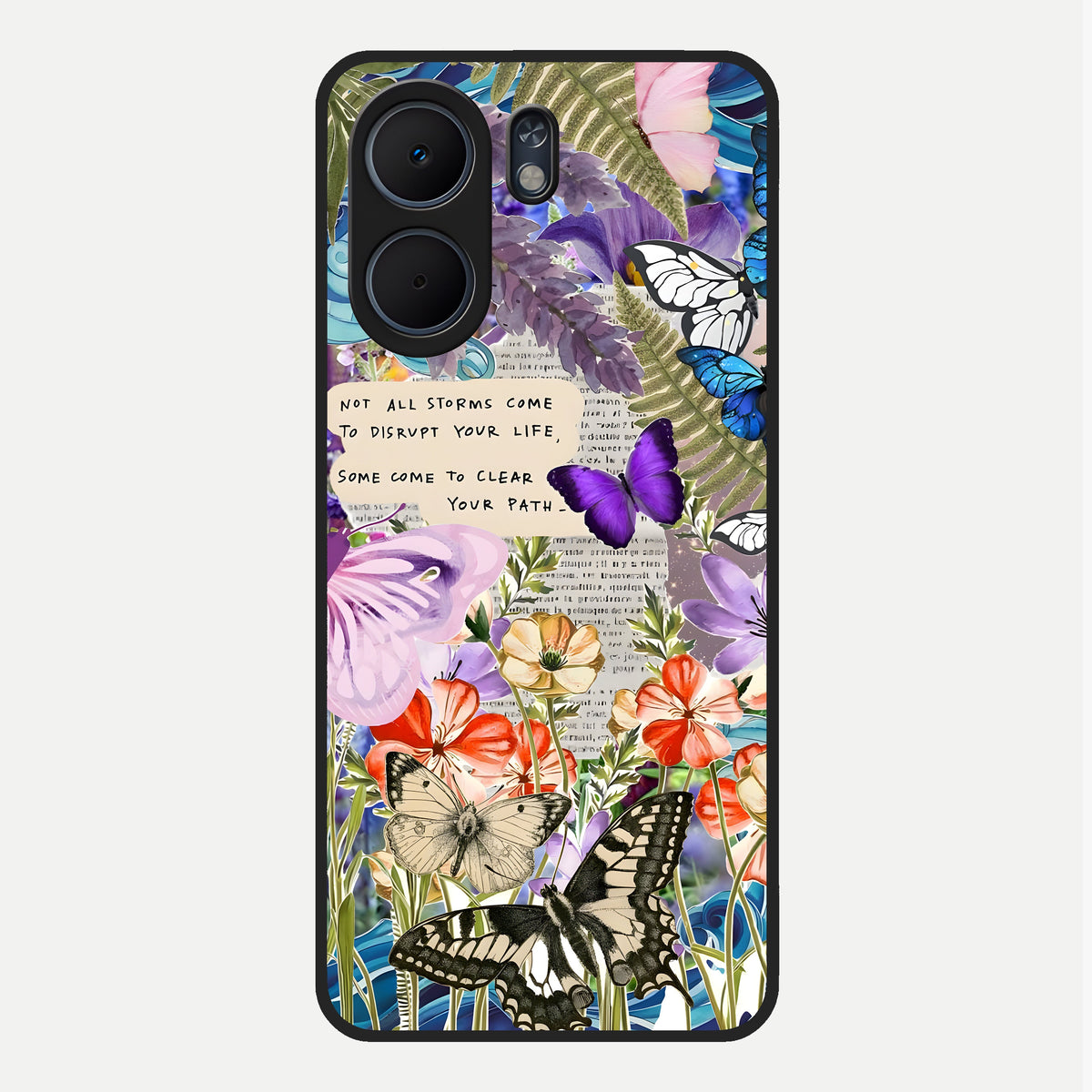  Storm Path Bloom Glass Case For Oppo A5x 5G back cover – full design glossy printed glass finish