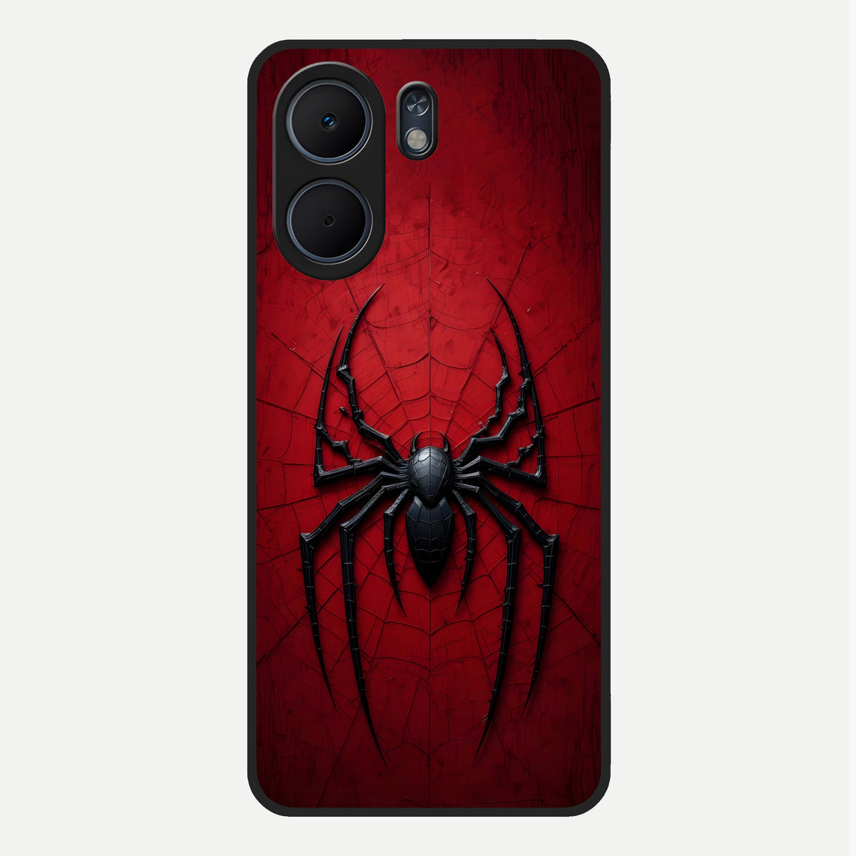  Superhero Web Emblem Glass Case For Oppo A5x 5G back cover – full design glossy printed glass finish