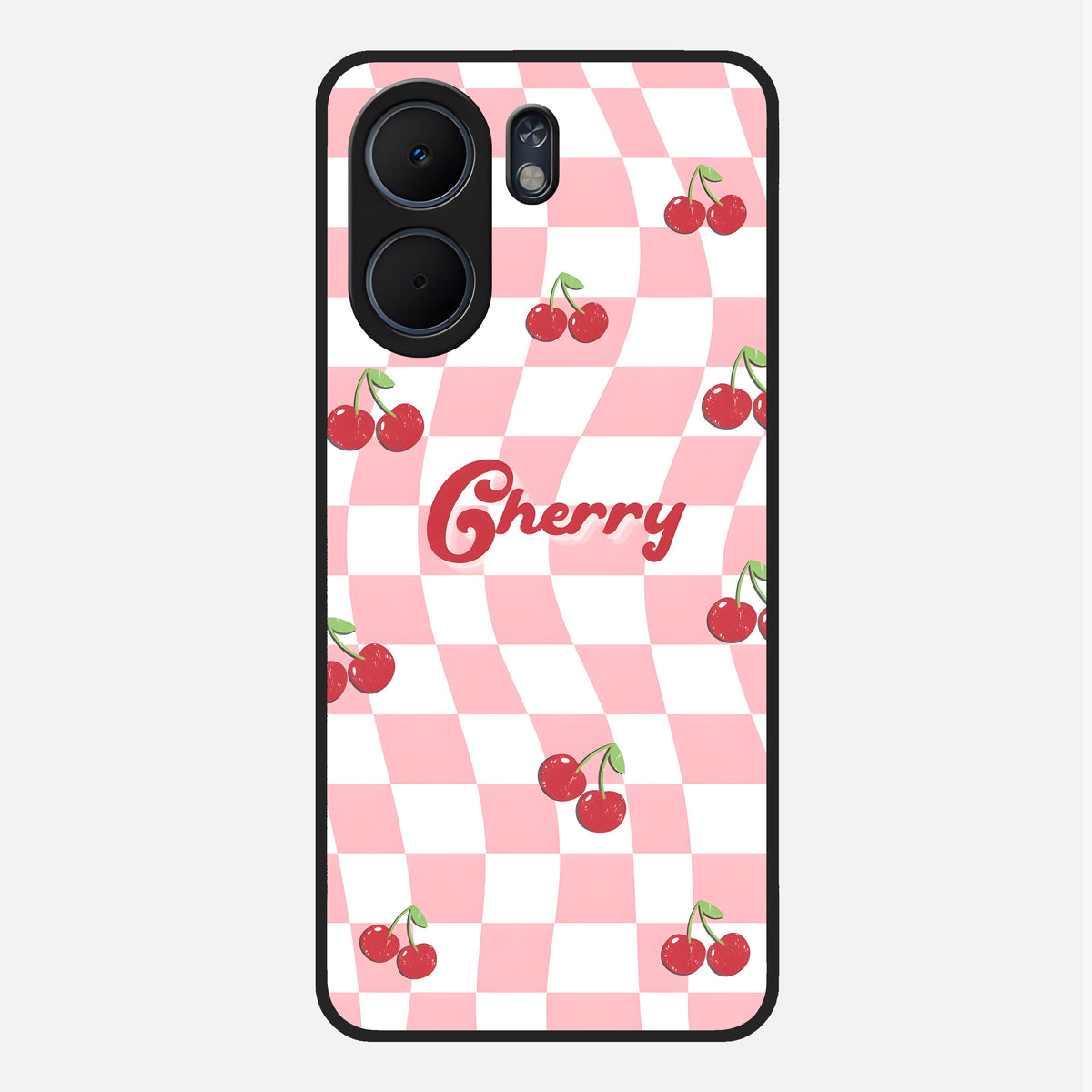  Sweet Cherry Vibes Glass Case For Oppo A5x 5G back cover – full design glossy printed glass finish