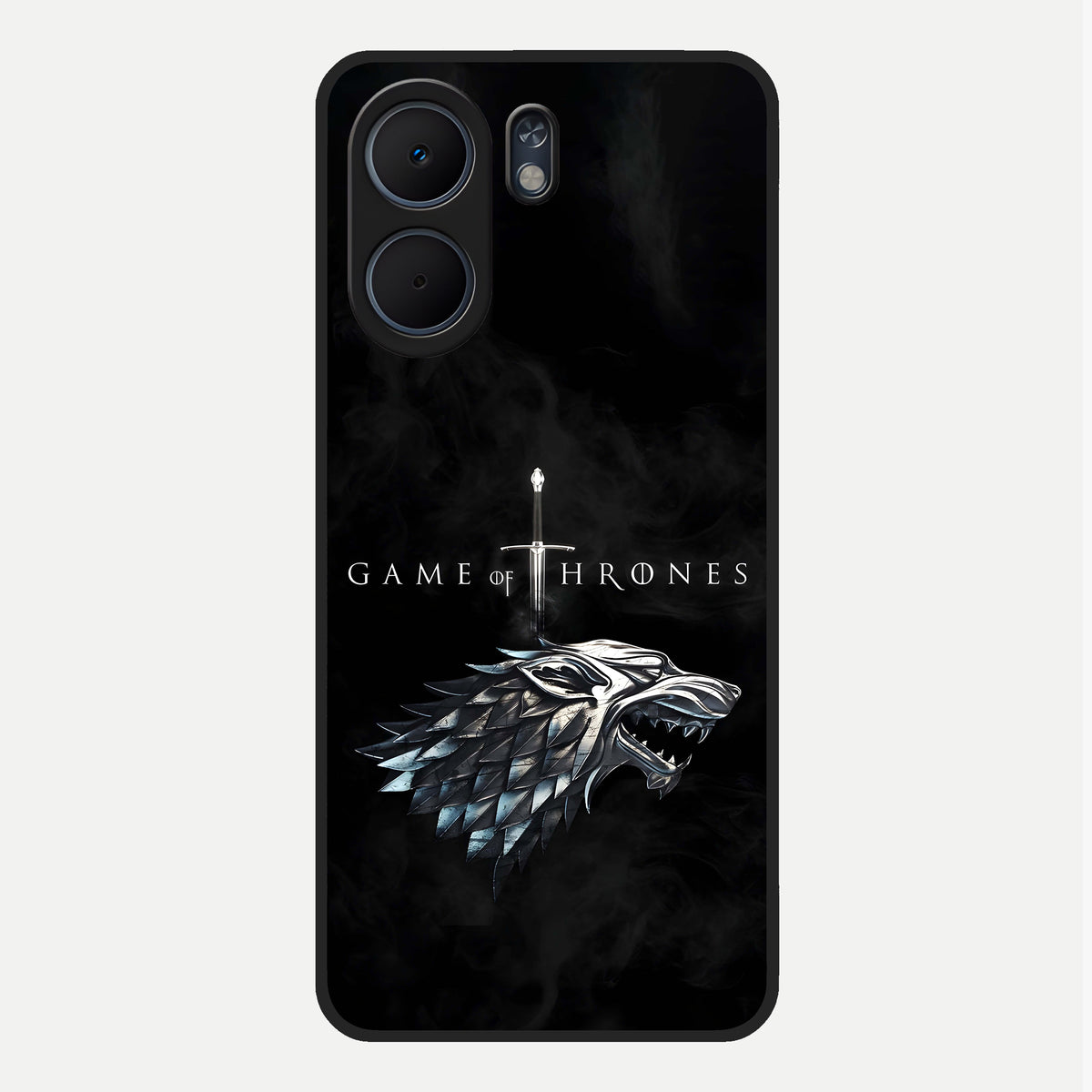  Throne Wolf Legacy Glass Case For Oppo A5x 5G back cover – full design glossy printed glass finish