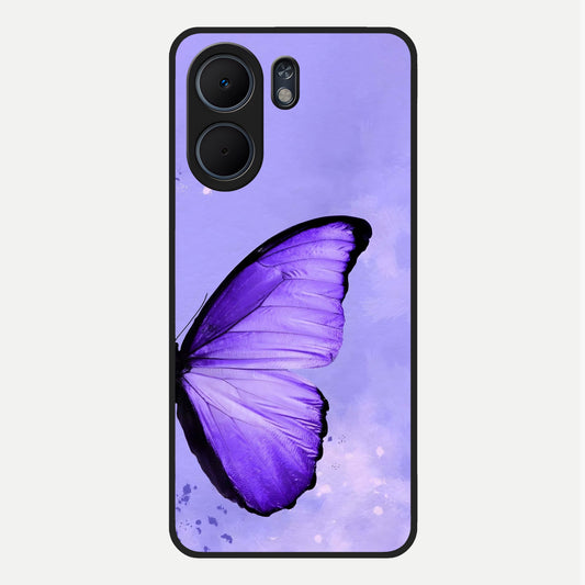  Violet Dream Wing Glass Case For Oppo A5x 5G back cover – full design glossy printed glass finish