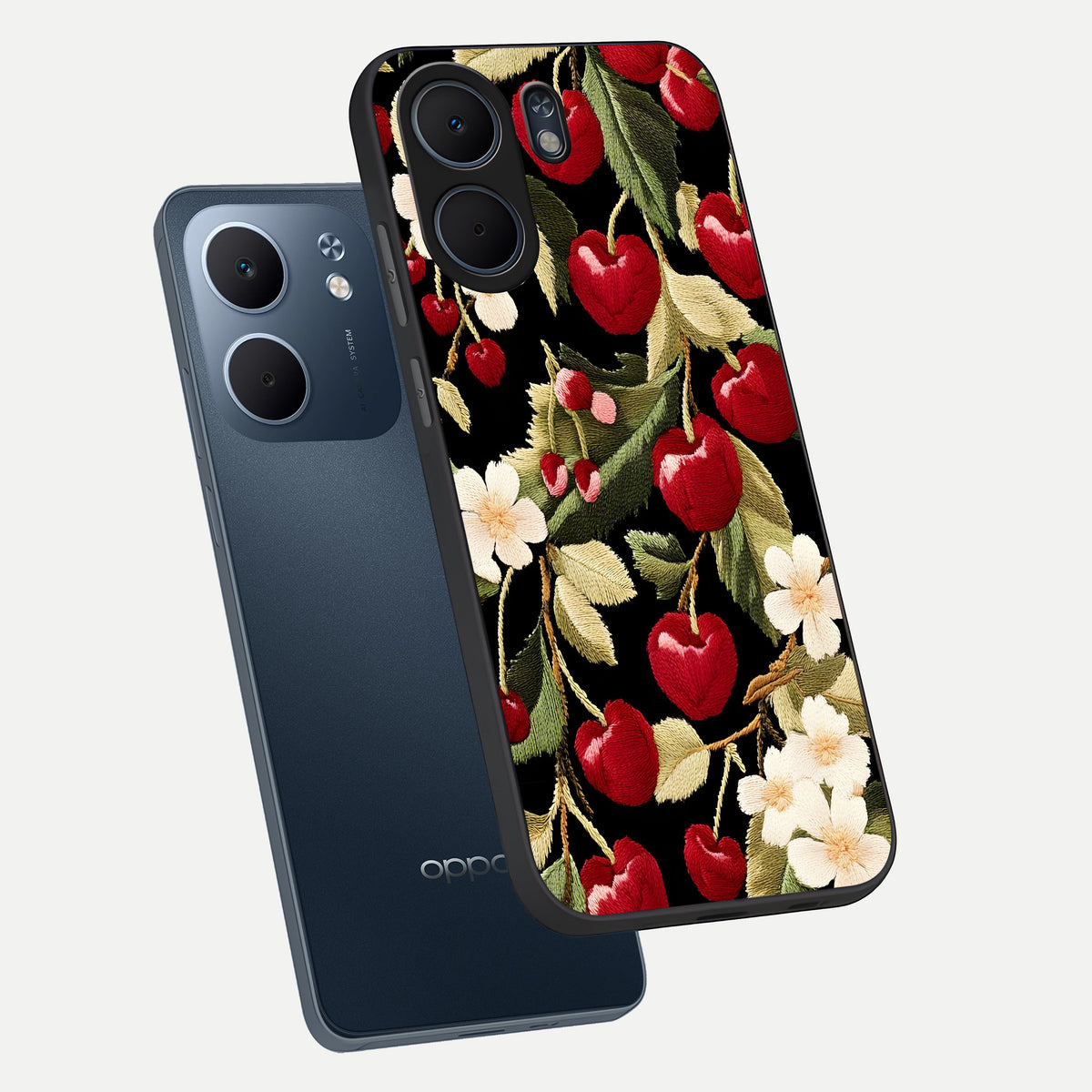  Blooming Spendor Bird phone case For Oppo A5x 5G showing premium glass back cover with detailed artwork