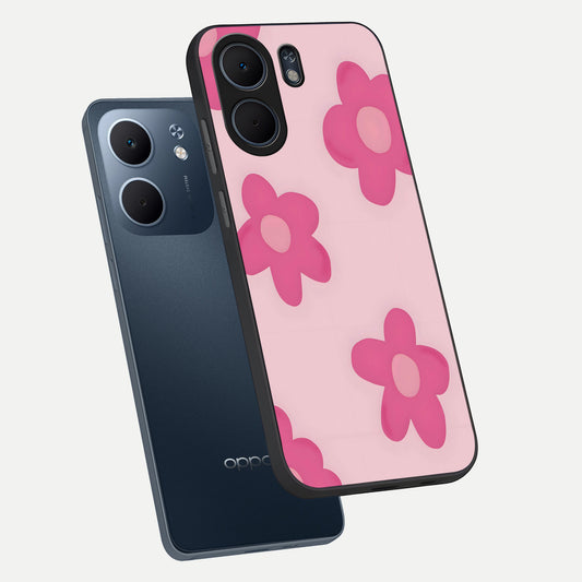 Candy Bloom Dreams phone case For Oppo A5x 5G showing premium glass back cover with detailed artwork