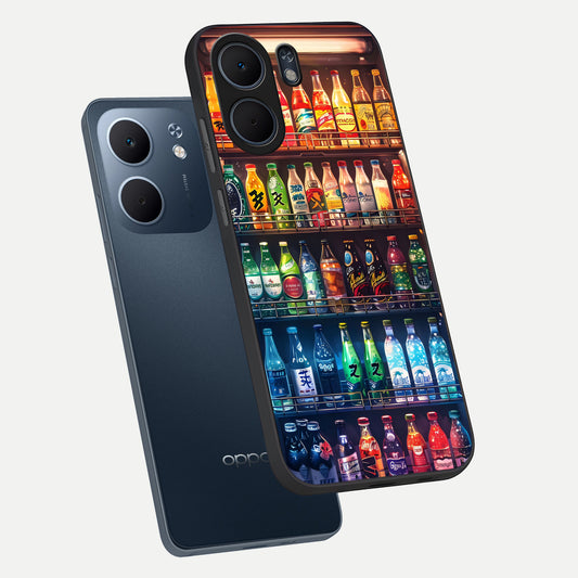  Colorfull Tree phone case For Oppo A5x 5G showing premium glass back cover with detailed artwork