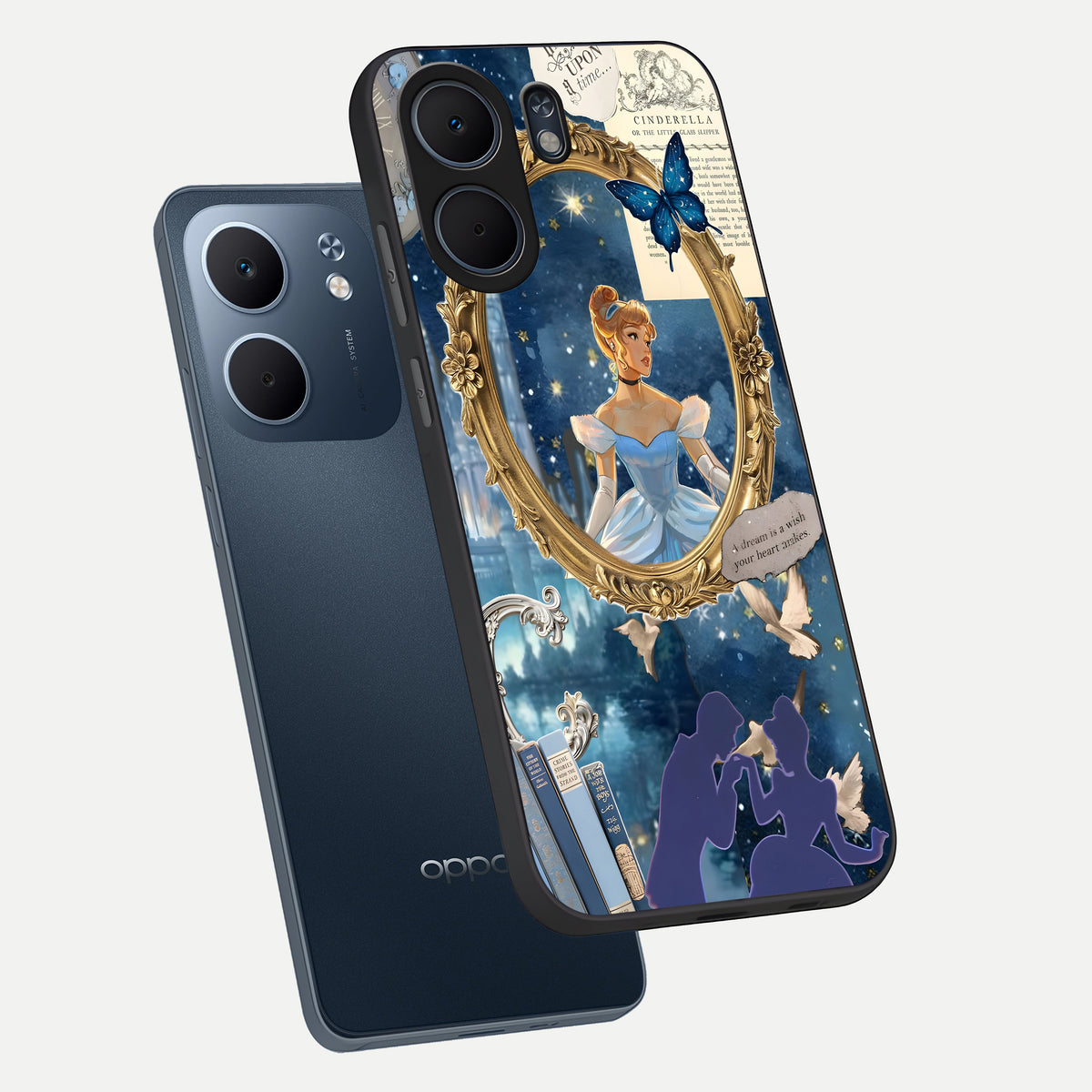  Midnight Queen phone case For Oppo A5x 5G showing premium glass back cover with detailed artwork
