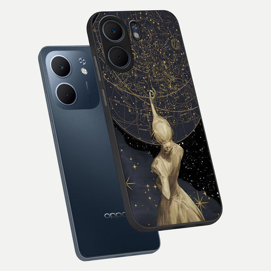  Taylor Swift Girl phone case For Oppo A5x 5G showing premium glass back cover with detailed artwork
