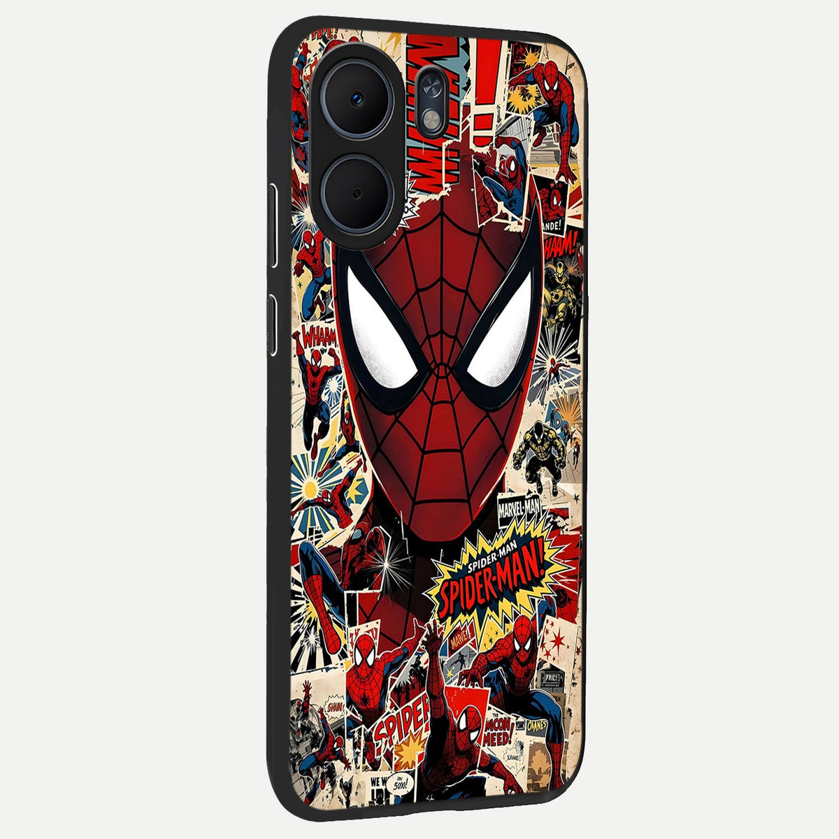  Aesthetic Wonder Spider back cover For Oppo A5x 5G slim fit glass case with vibrant aesthetic design