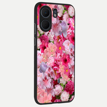  Bloom Crush Fantasy back cover For Oppo A5x 5G slim fit glass case with vibrant aesthetic design