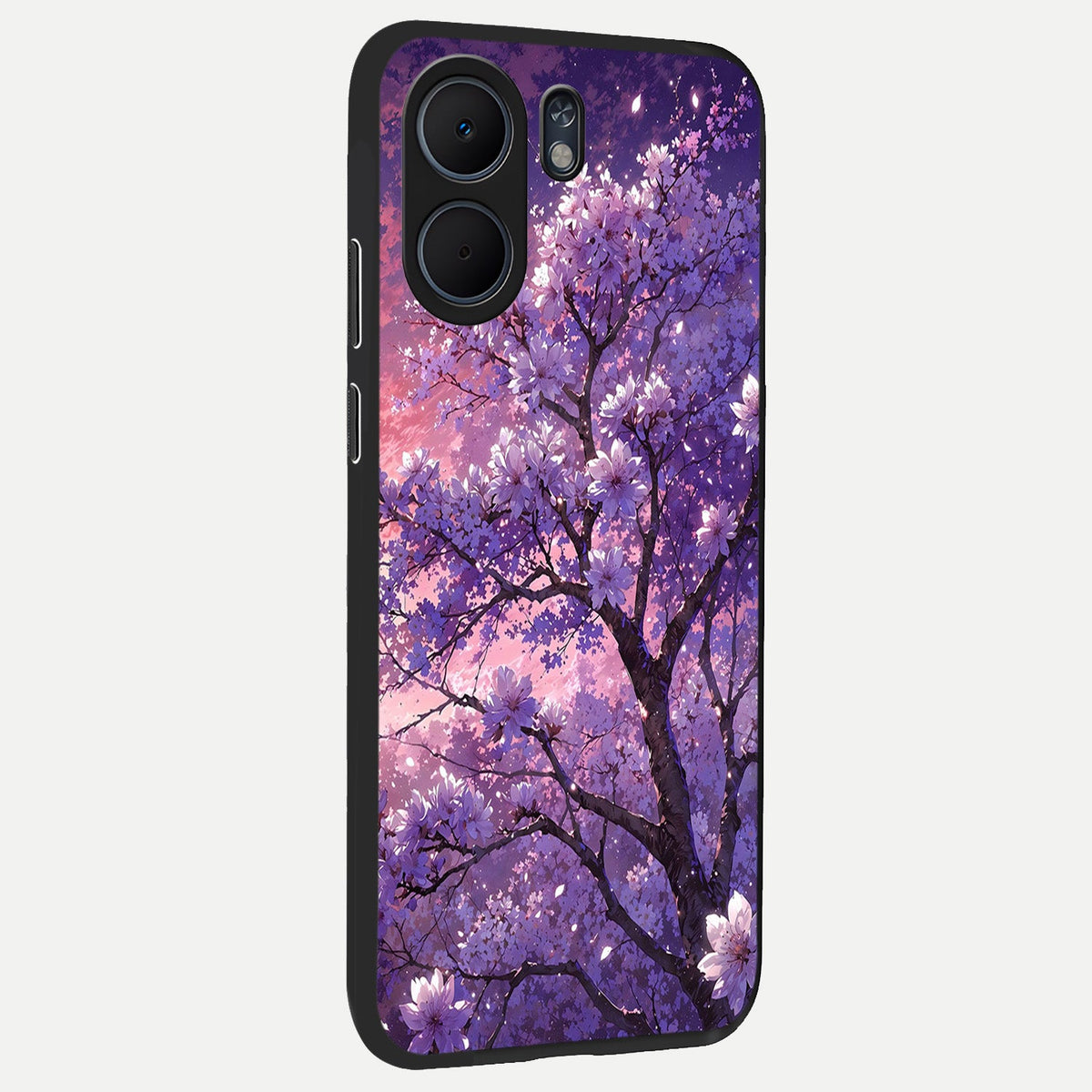  Blossom Tree back cover For Oppo A5x 5G slim fit glass case with vibrant aesthetic design