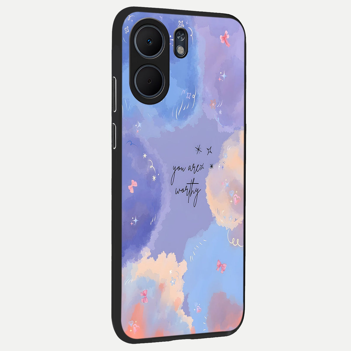  Celestial Cloud Magic back cover For Oppo A5x 5G slim fit glass case with vibrant aesthetic design