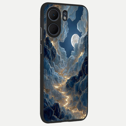  Celestial Cloud Road back cover For Oppo A5x 5G slim fit glass case with vibrant aesthetic design