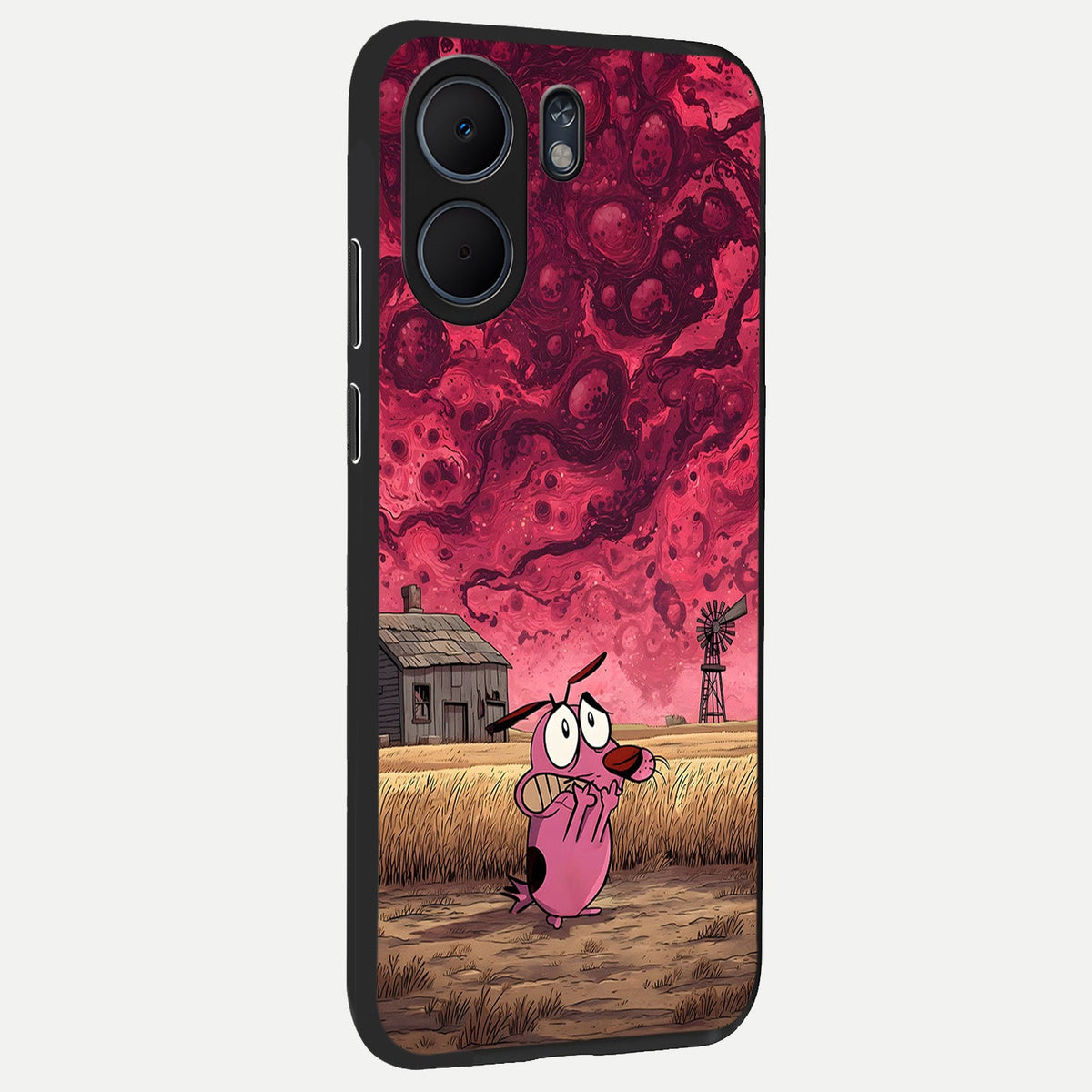 Courage Under Sky back cover For Oppo A5x 5G slim fit glass case with vibrant aesthetic design