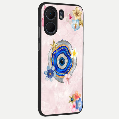  Divine Aura Bloom back cover For Oppo A5x 5G slim fit glass case with vibrant aesthetic design