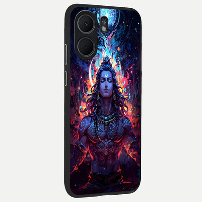  Divine Fire Shiv back cover For Oppo A5x 5G slim fit glass case with vibrant aesthetic design