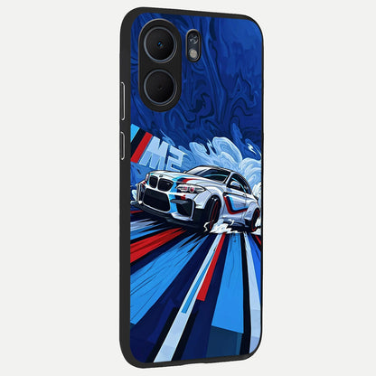  Drift Power Rush back cover For Oppo A5x 5G slim fit glass case with vibrant aesthetic design