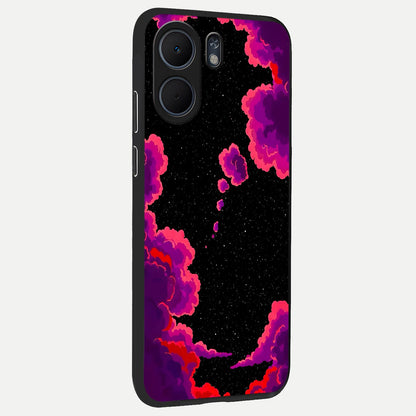  Galaxy Dream Frame back cover For Oppo A5x 5G slim fit glass case with vibrant aesthetic design