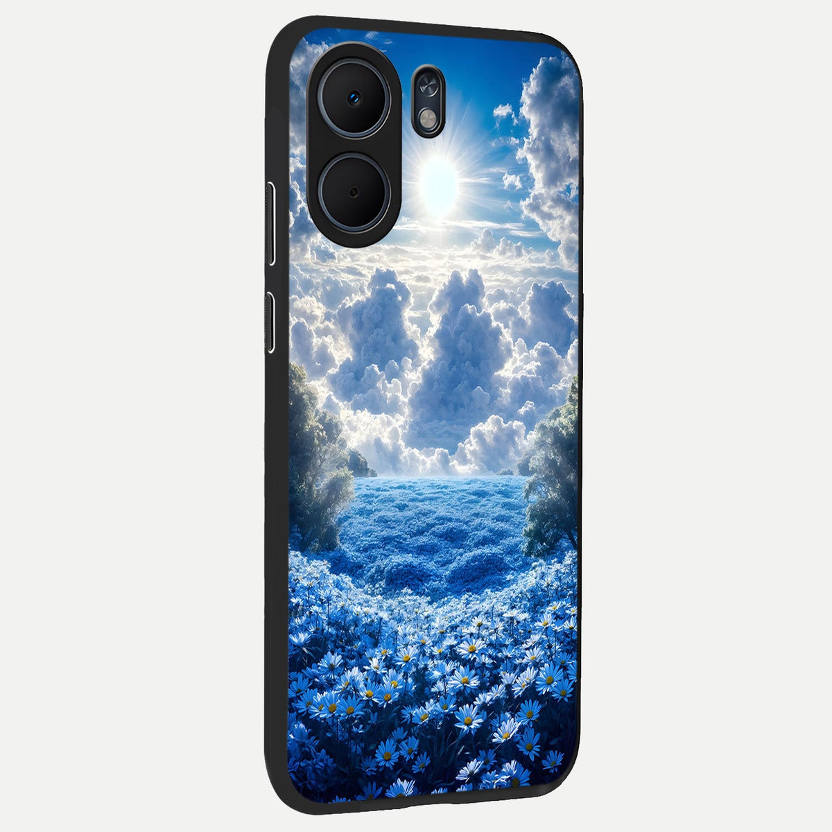  Heavenly Daisy Horizon back cover For Oppo A5x 5G slim fit glass case with vibrant aesthetic design