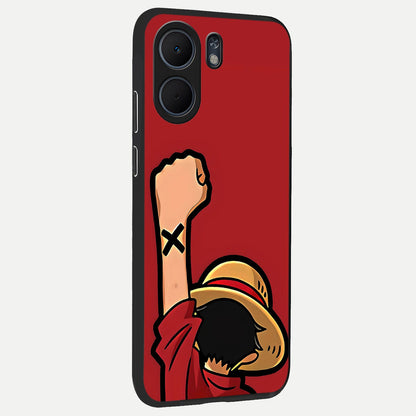  Luffy X Spirit back cover For Oppo A5x 5G slim fit glass case with vibrant aesthetic design