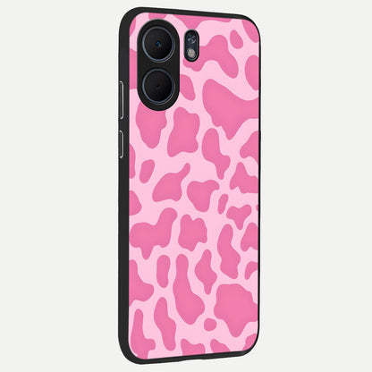  Pinkish Scenery back cover For Oppo A5x 5G slim fit glass case with vibrant aesthetic design