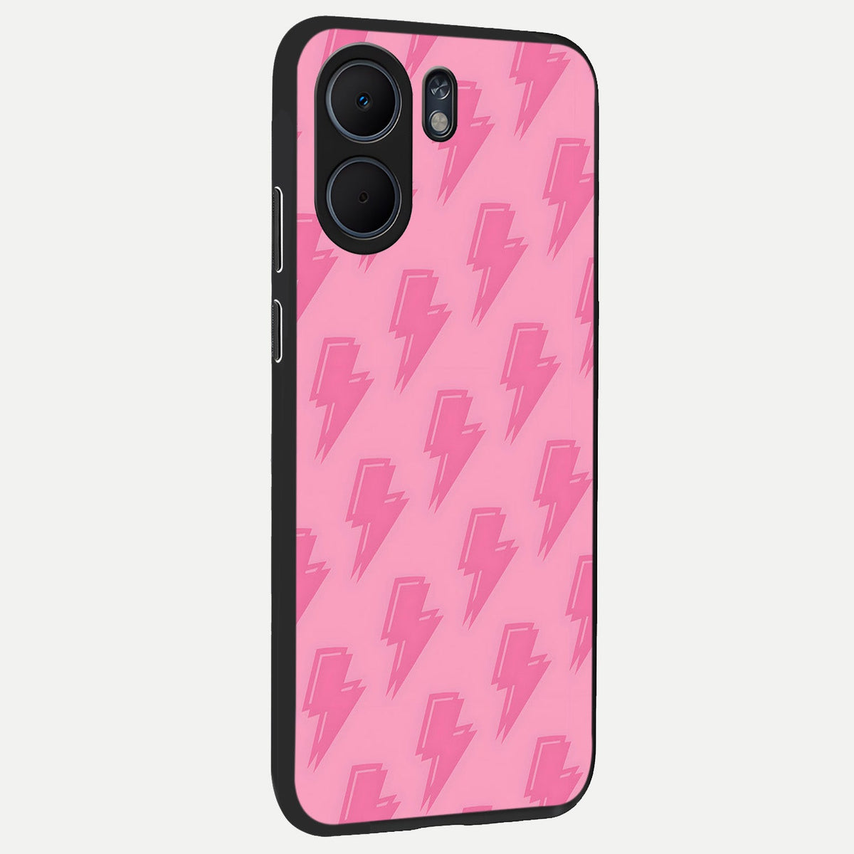  Pink Moo Magic back cover For Oppo A5x 5G slim fit glass case with vibrant aesthetic design