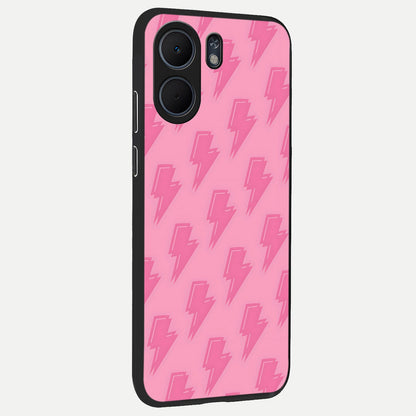  Pink Moo Magic back cover For Oppo A5x 5G slim fit glass case with vibrant aesthetic design