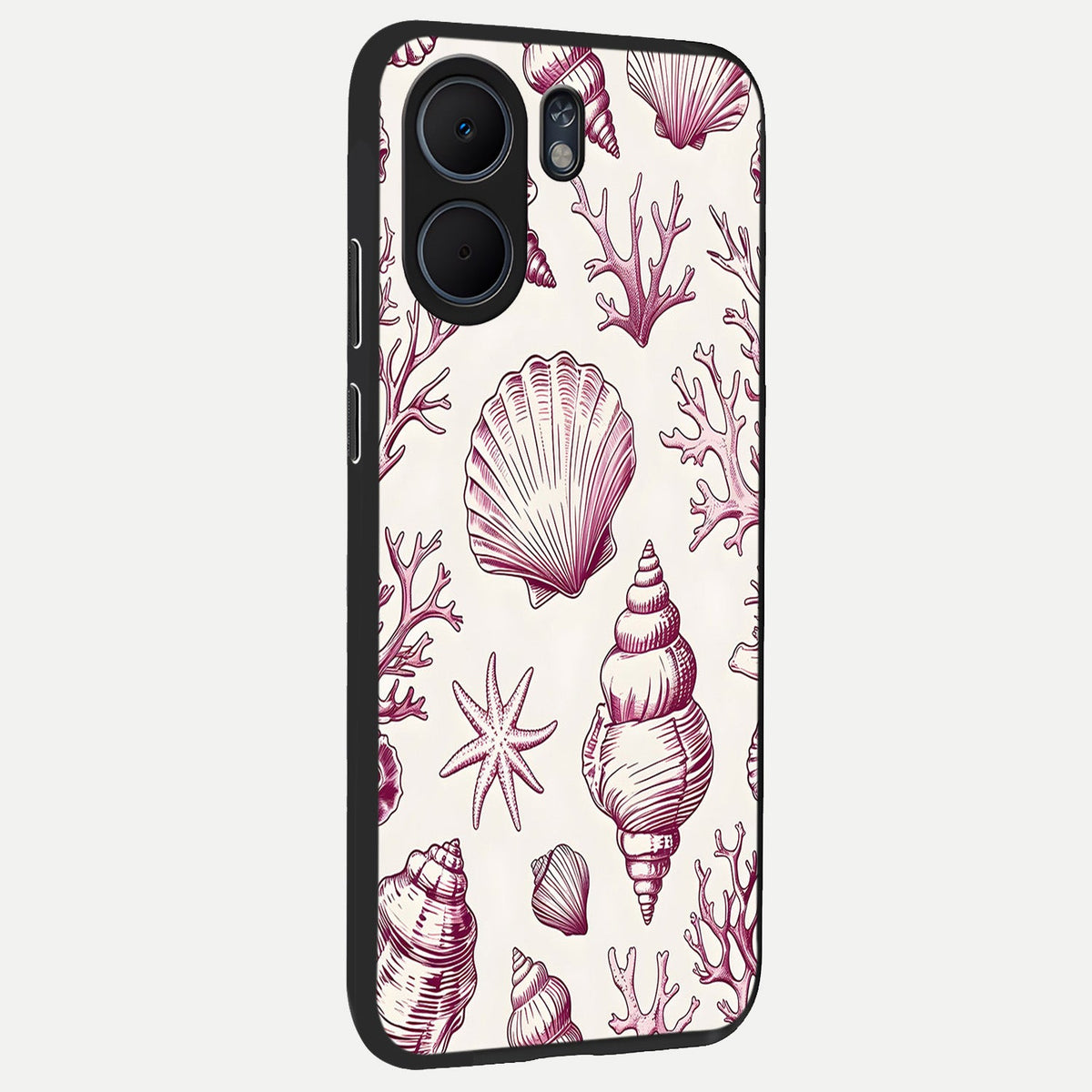  Pink Power Sparks back cover For Oppo A5x 5G slim fit glass case with vibrant aesthetic design