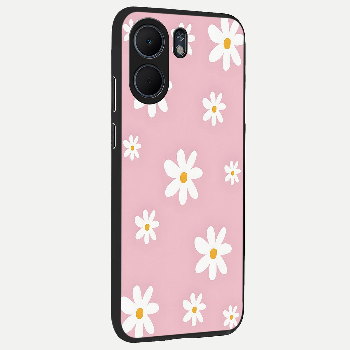  Soft Daisy Bliss back cover For Oppo A5x 5G slim fit glass case with vibrant aesthetic design