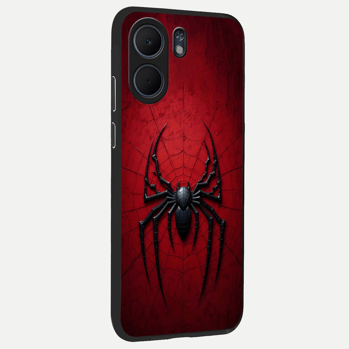  Superhero Web Emblem back cover For Oppo A5x 5G slim fit glass case with vibrant aesthetic design