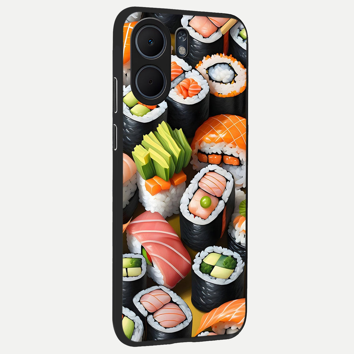  Sushi Food Pattern back cover For Oppo A5x 5G slim fit glass case with vibrant aesthetic design