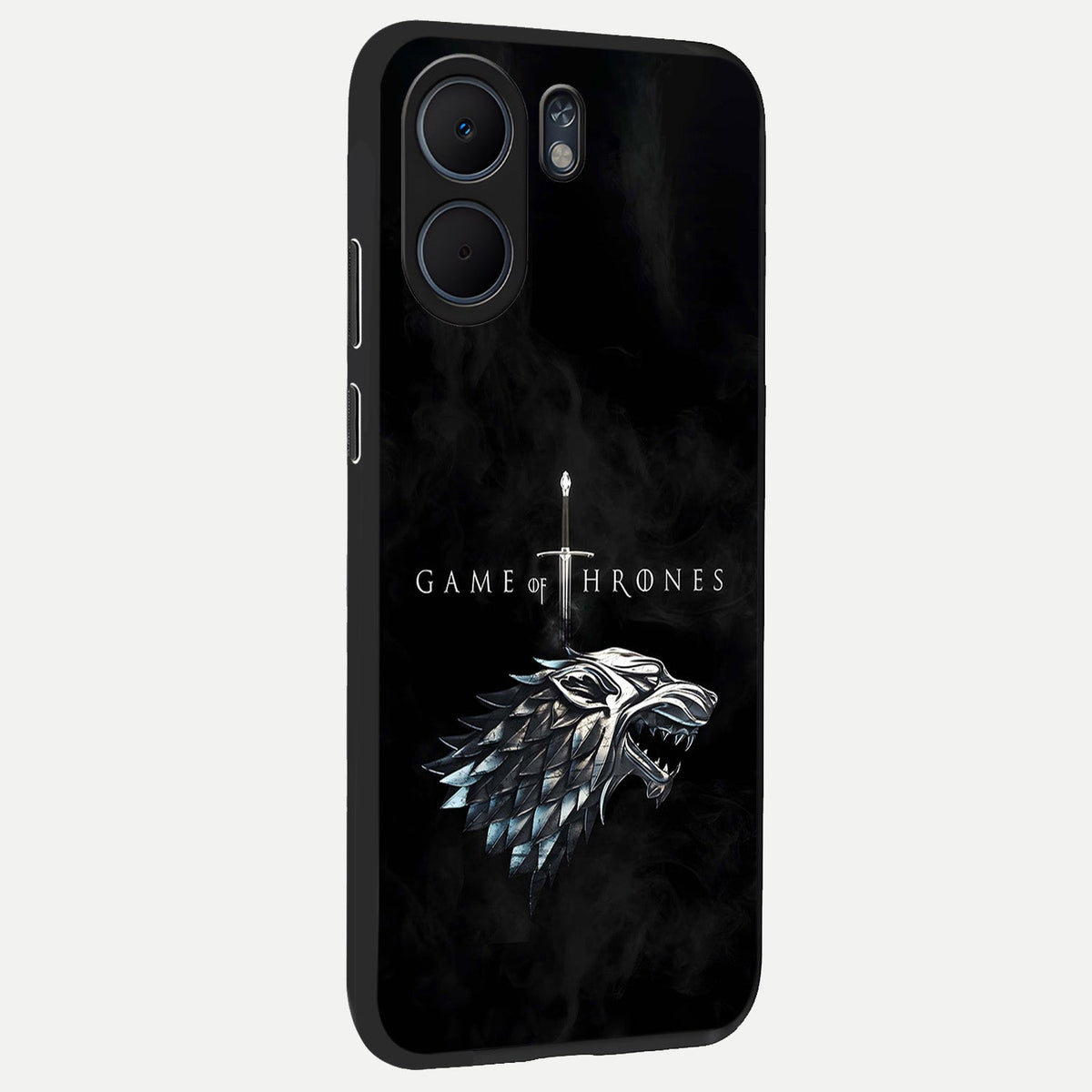  Throne Wolf Legacy back cover For Oppo A5x 5G slim fit glass case with vibrant aesthetic design