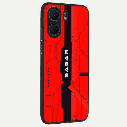  Voltage Rise CYBERPUNK Custom Name back cover For Oppo A5x 5G slim fit personalized glass case with bold cyberpunk design