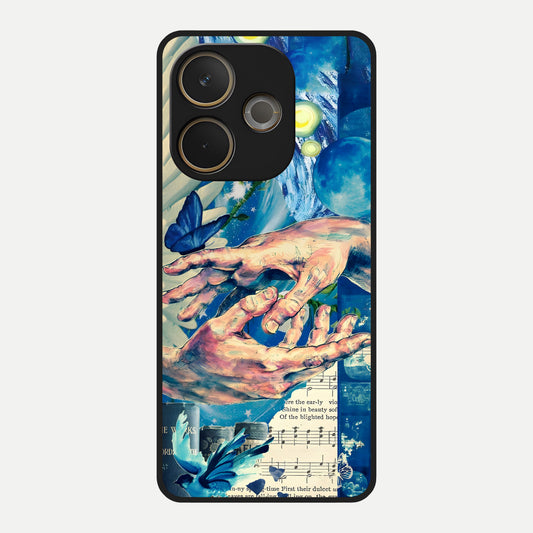  Aesthetic Divider Glass Case For Oppo A5 Pro back cover – full design glossy printed glass finish