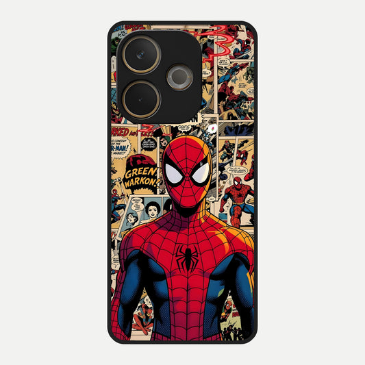 Aesthetic Spider Glass Case For Oppo A5 Pro back cover – full design glossy printed glass finish